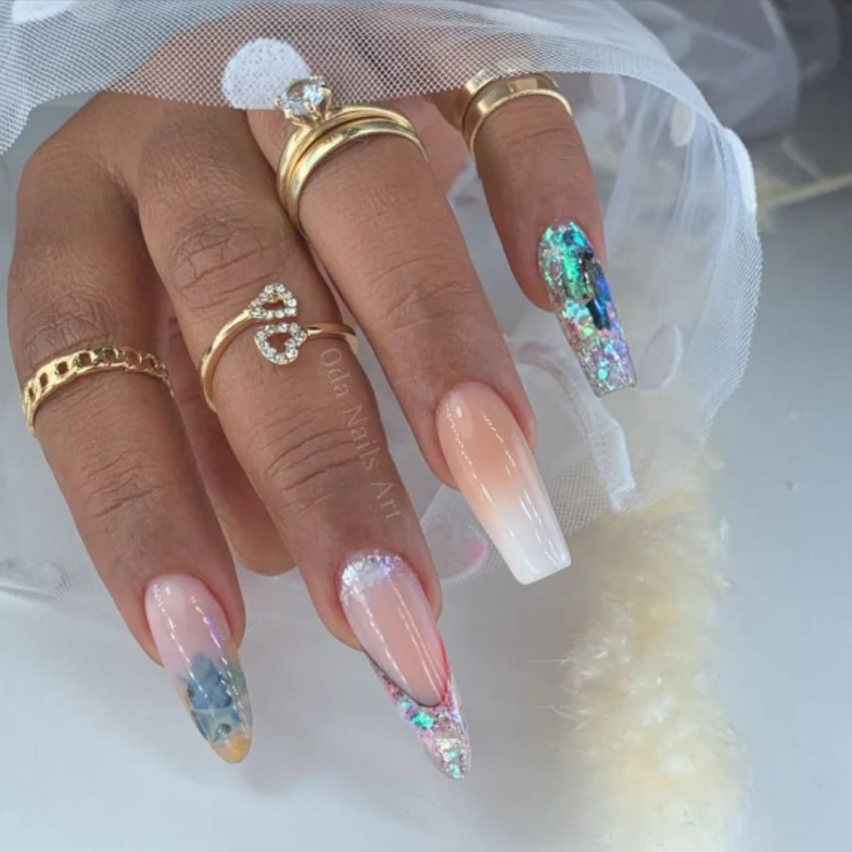 encapsulated at oda nails art nail studio in Ra'anana